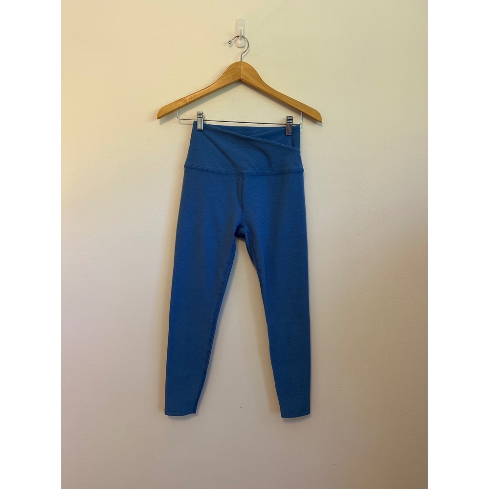 Beyond Yoga Blue Spacedye At Your Leisure High Waisted Midi Leggings | Medium